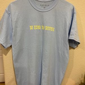 Pacsun mens medium blue graphic T-shirt